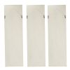 Set of 3 Large White Wall Art Panel, Rectangle Wall Sculpture, Wall Décor for Living Room Dining Room Office Bedroom, 21" x 71"