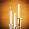 Tribello White Taper Candles, 14 Pack, 9" Unscented White Candlesticks for Home Decoration, Wedding, Holiday and Parties